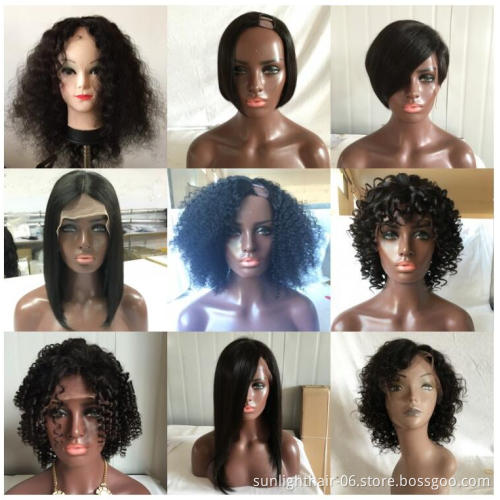 Sunlight Indian/brazilian cuticle aligned Virgin Hair Loose Wave 4 Bundles With lace Closure extension 7A hair bundle cheap hair